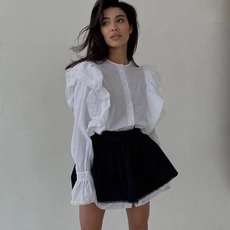 The Ruffled Shirt Dress