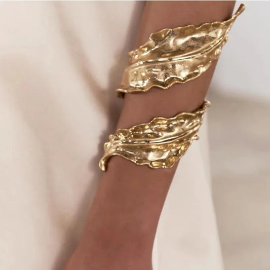 The Leafy Boho Cuff Bracelet