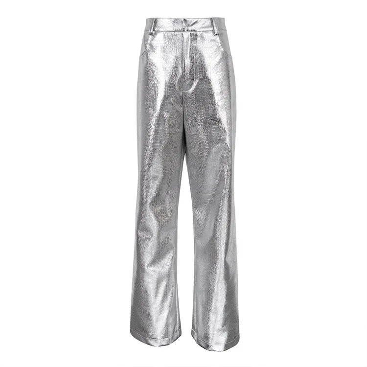 Faux Leather Disco Trousers