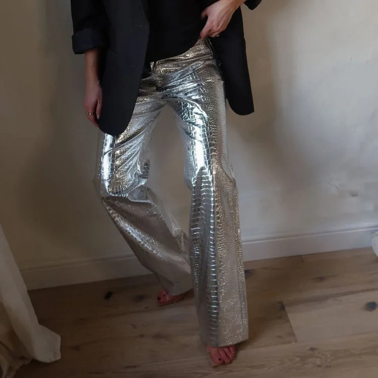 Faux Leather Disco Trousers