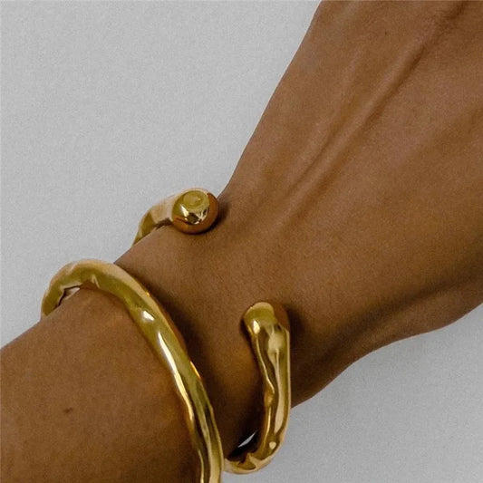 The  Geo Minimalist Cuff Bracelet